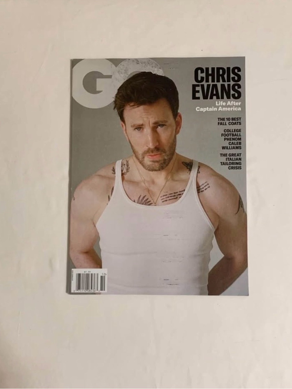 GQ Chris Evans “Life After Capt. America”Issue October 2023 Magazine